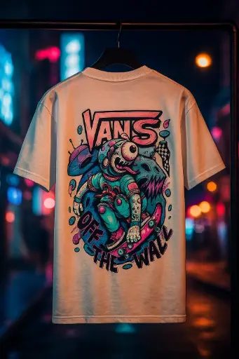 Vans Off The Wall Neon Skater Tee"